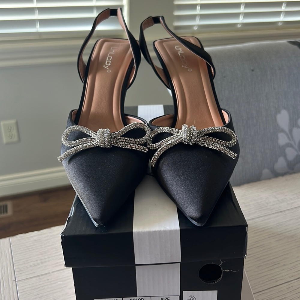 Unilady Bow Rinestone Heel